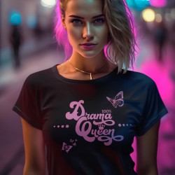 Drama Queen - Ladies T-Shirt - Black