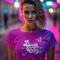 Drama Queen - Ladies T-Shirt - Pink 