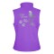 Hunde Sport Weste - Gassi Weste aus Softshell mit reflektierendem Design - violett/schwarz - REFLECTION SERIES