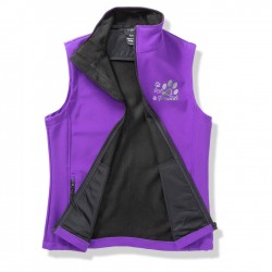 Hunde Sport Weste - Gassi Weste aus Softshell mit reflektierendem Design - violett/schwarz - REFLECTION SERIES