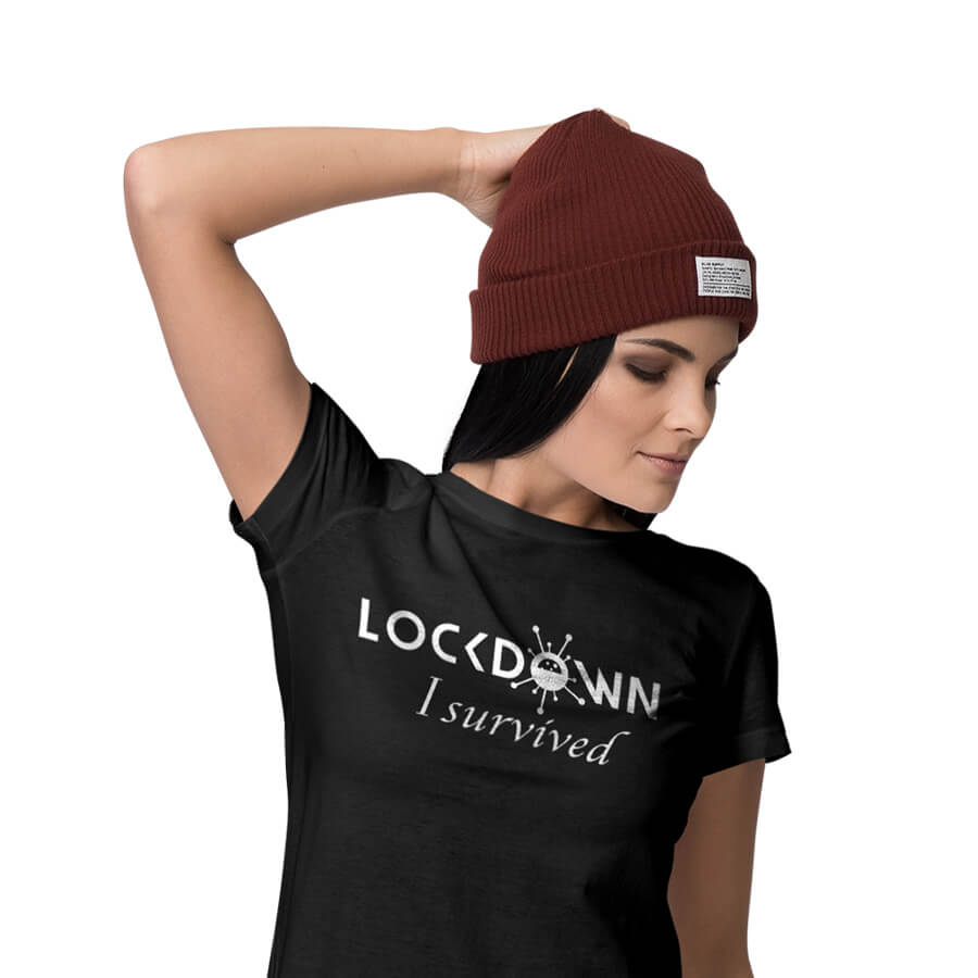 Lockdown Survivor Corona T-Shirt Funshirt Spruch Kult Geschenk S-5XL 