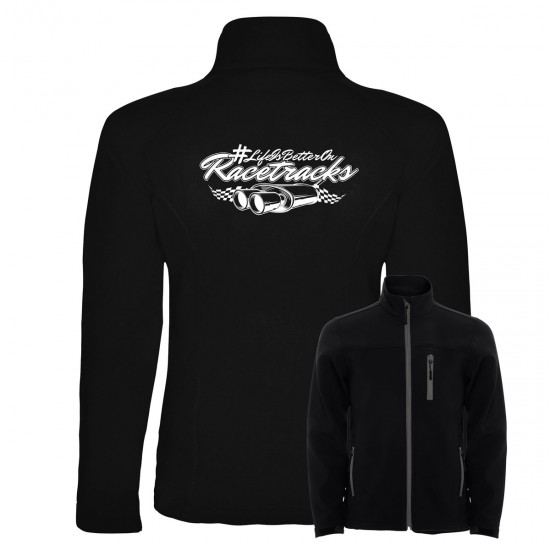 Motorsport Fan Softshell Jacket - LIFE IS BETTER ON RACETRACKS Motorsport Fan Softshell Jacket - LIFE IS BETTER ON RACETRACKS