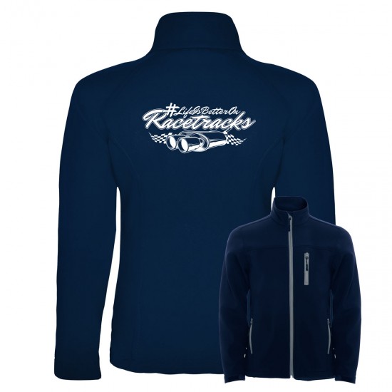 Motorsport Fan Softshell Jacket - LIFE IS BETTER ON RACETRACKS Motorsport Fan Softshell Jacket - LIFE IS BETTER ON RACETRACKS