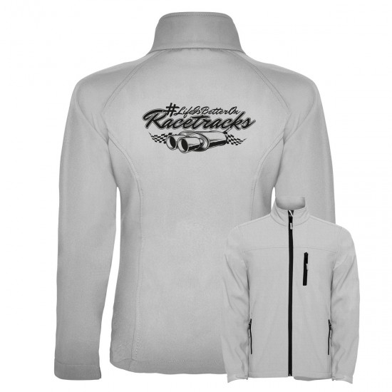 Motorsport Fan Softshell Jacket - LIFE IS BETTER ON RACETRACKS Motorsport Fan Softshell Jacket - LIFE IS BETTER ON RACETRACKS