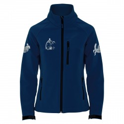 Reitjacke RIDE-PERFORMANCE RX CLASSIC aus Softshell mit reflektierendem Design - Navy - REFLECTION SERIES