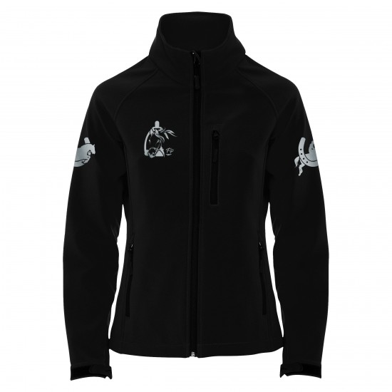 Riding jacket RIDE-PERFORMANCE RX CLASSIC - Softshell with reflective design - black - REFLECTION SERIES