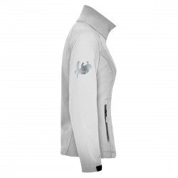 Reitjacke RIDE-PERFORMANCE RX CLASSIC aus Softshell mit reflektierendem Design - Pearl White - REFLECTION SERIES