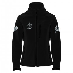 Reitjacke RIDE-PERFORMANCE RX aus Softshell mit reflektierendem Design - Schwarz - REFLECTION SERIES