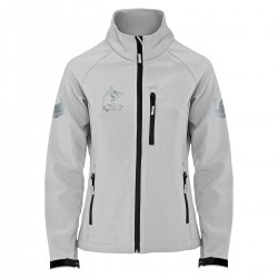 Reitjacke RIDE-PERFORMANCE RX aus Softshell mit reflektierendem Design - Pearl White - REFLECTION SERIES