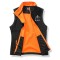 Reitweste RIDE-PERFORMANCE RX aus Softshell mit reflektierendem Design - schwarz/orange - REFLECTION SERIES
