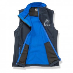 Reitweste RIDE-PERFORMANCE RX aus Softshell mit reflektierendem Design - navy/royal - REFLECTION SERIES