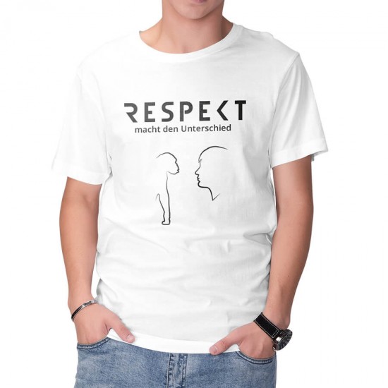 Slogan FUN T-Shirt - RESPEKT macht den Unterschied