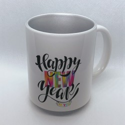 Lustige Tasse bedruckt mit Sylvestermotiv Happy New Year