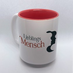 Lustige Tasse bedruckt mit Motiv Lieblings Mensch Weiblich 