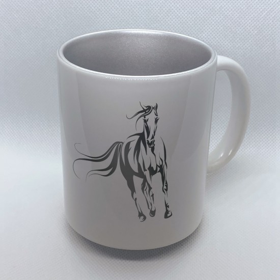 Funny mug printed with motif Horse