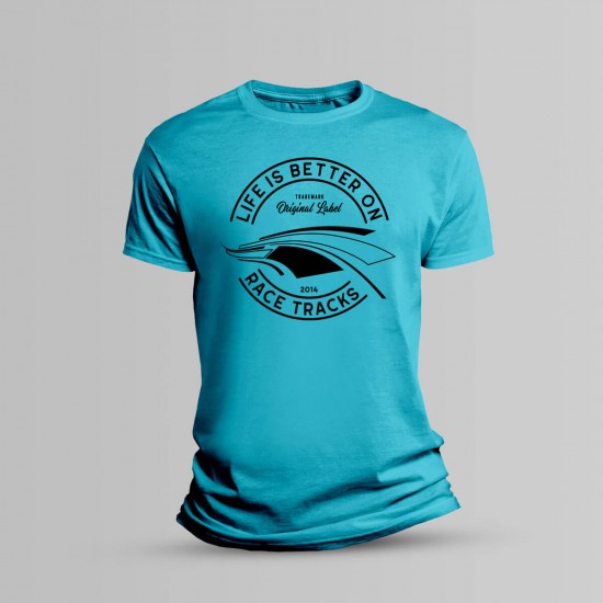 Motorsport Fan T-Shirt - LIFE IS BETTER ON RACETRACKS - BRANDLABEL Motorsport Fan T-Shirt - LIFE IS BETTER ON RACETRACKS - BRANDLABEL